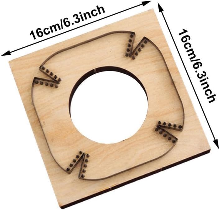 Yiju Leather Cutting Die Metal Leather Plate Catchall Tray Mold DIY Making Punch Template