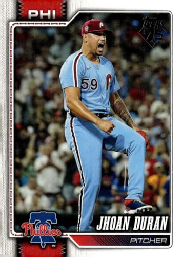 2026 TOPPS #83 JHOAN DURAN PHILADELPHIA PHILLIES BASEBALL OFFICIAL TRADING CARD OF MLB