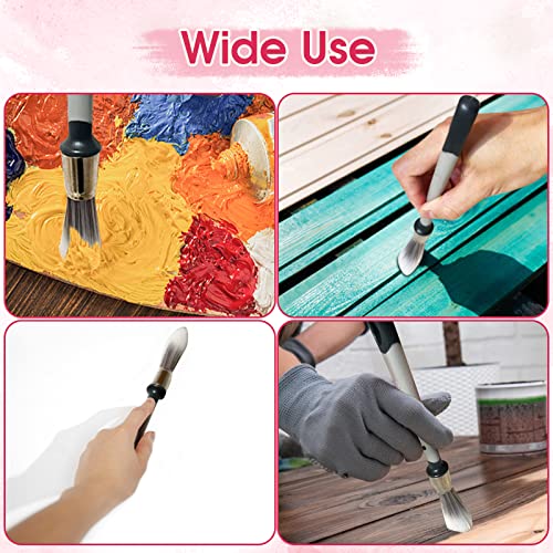 0.45 Inch, 0.6 Inch, 0.75 Inch Small Paint Brush, 3Pcs Paint Brushes For Walls, Touch Up, Baseboards, Paint Brush For House Wall Corners, Paint Edger #TOP5