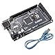 ELEGOO Mega-R3 Mikrocontroller mit USB-Kabel Kompatibel mit Arduino IDE in Schwarz