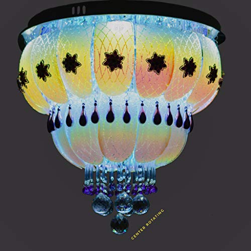 Image of Prop It Up Multicolored led and Musical(Bluetooth). Chandelier, with White and Warm White Light, Low Height Celling Chandelier, and Modern (1)