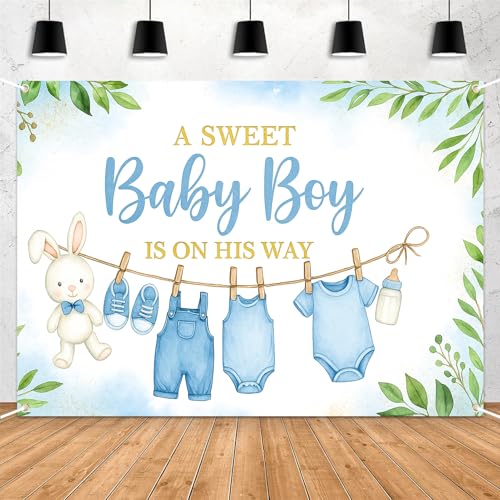 Celchvens Blue Baby Shower Background
