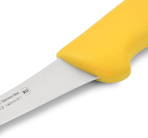 Miniatura 4 de Arcos Cuchillo deshuesador de acero inoxidable nitrum de 5 pulgadas y hoja de 5.512 in. Cuchillo de carnicero profesional para cortar huesos de