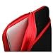 BoxWave Case Compatible with Samsung Galaxy Book2 - SoftSuit with Pocket, Soft Pouch Neoprene Cover Sleeve Zipper Pocket - Jet Black with Red Trim