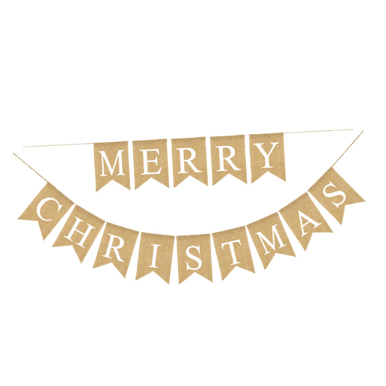 Décoration suspendue mur et fenêtre avec guirlande de Noël intérieur lin