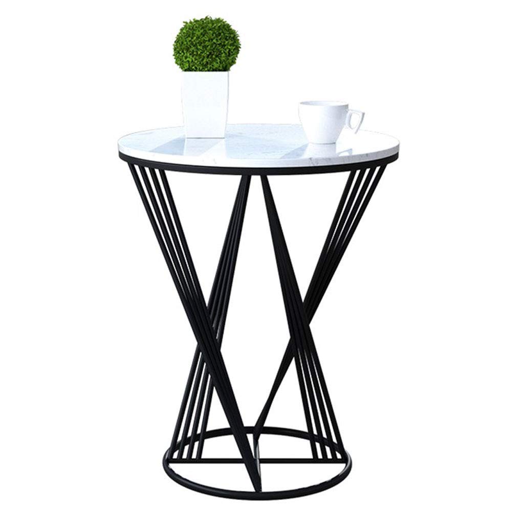 Table basse ronde en marbre solide pour optimiser le salon
