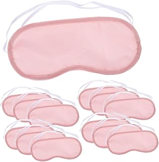 FRCOLOR 20 máscaras desechables para ojos, transpirables, color rosa, para los ojos para dormir a granel, , máscaras opacas para dormir, para dormir, seda, cuidado de la pie