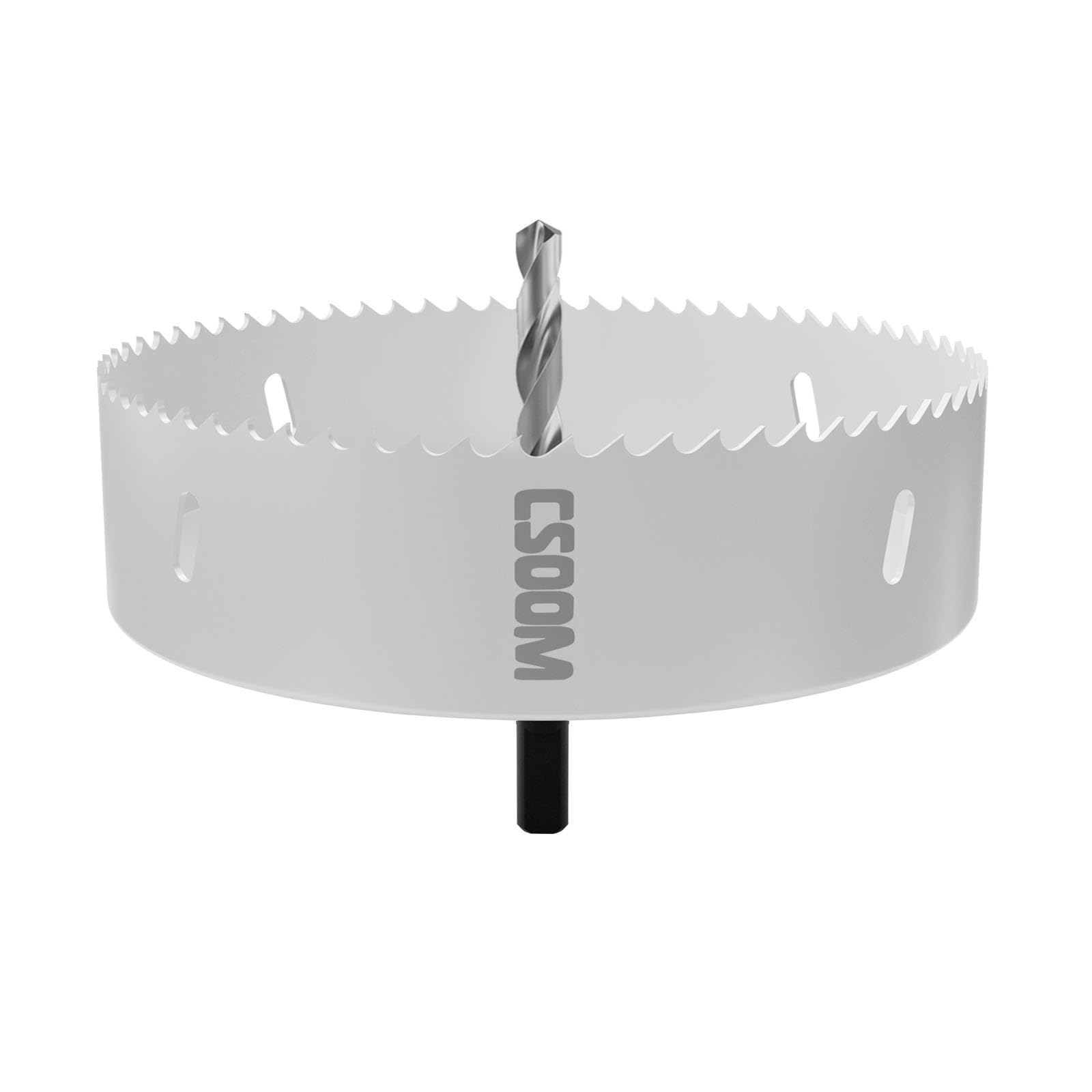 CSOOM Scie cloche 155 mm M42 bimétallique, blanche, pour outils de perçage en bois, plastique, placoplâtre et tôle