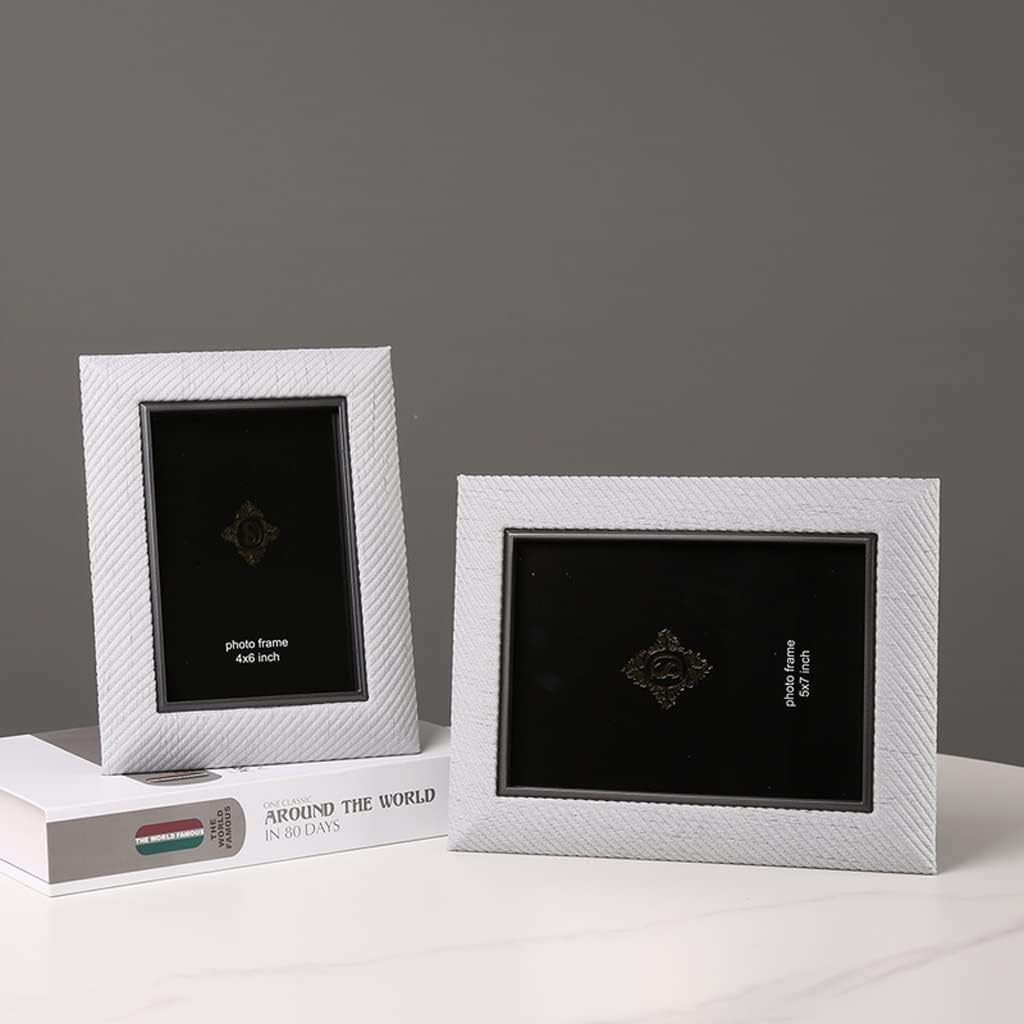 メタルレザーフォトフレームフォトフレーム装飾6インチ7インチ画像フレームアルバムベッドルームベッドサイドテーブルデコレーション (S