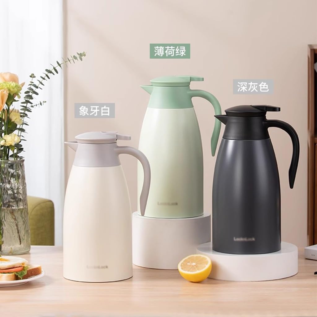 Botella de agua aislada térmica para café, acero inoxidable, doble pared, dispensador de bebidas