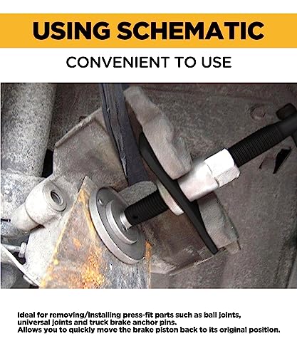 Yakefly 586DSSCFBTZGJ001 Brake Caliper Piston Rewind Tool, Brake Piston Wind Back Tool,Car Rear Brake Pad Wind Back Tool,Right Handle Set Brake Caliper Wind Back Tool For For Replacement Of Rear Brake Pad thumb #4