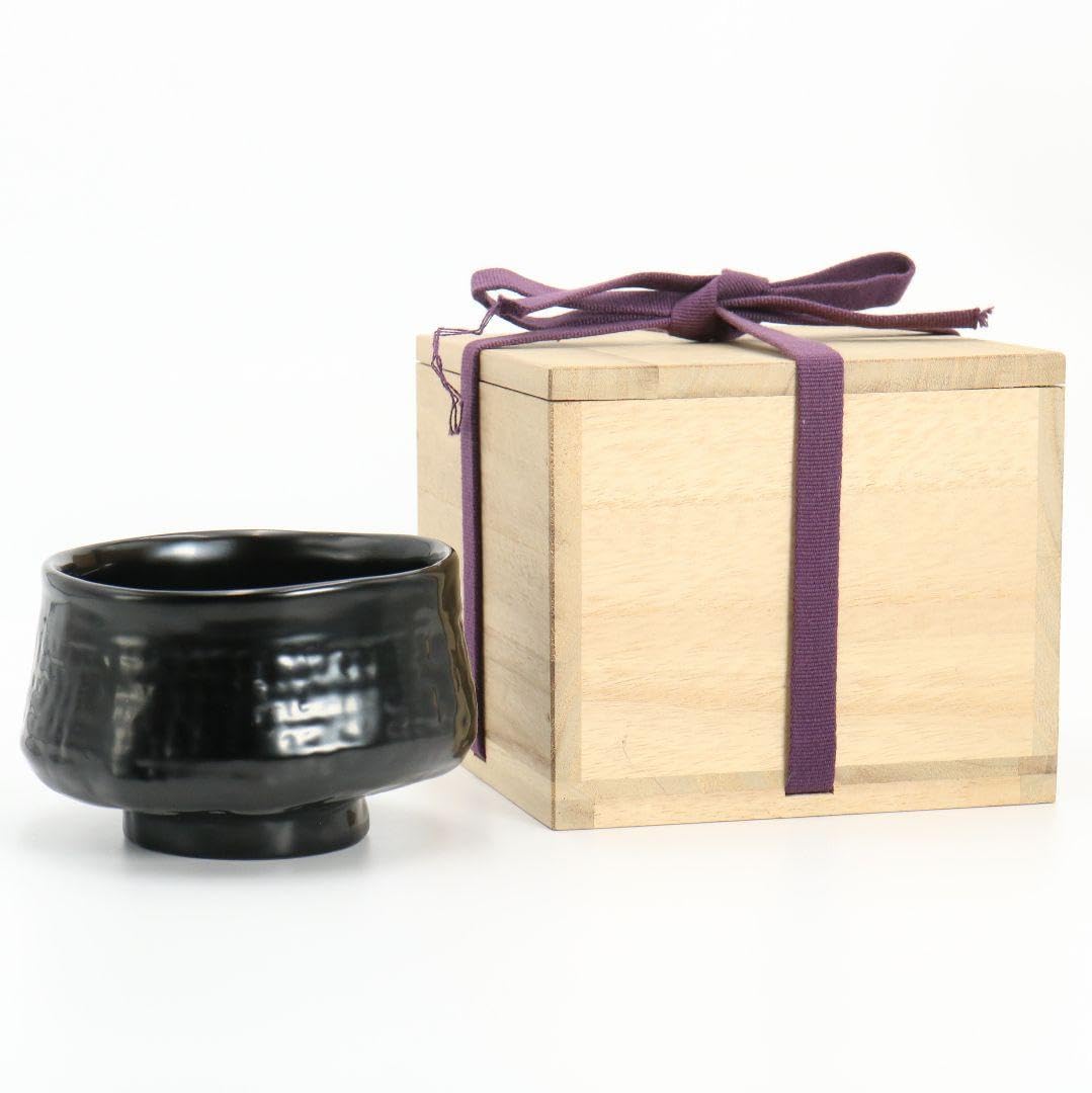 小坂公一作 乾漆茶碗 共箱 茶道具　OQ140　1F20 小坂公一作 乾漆茶碗 共箱 茶道具OQ1401F20