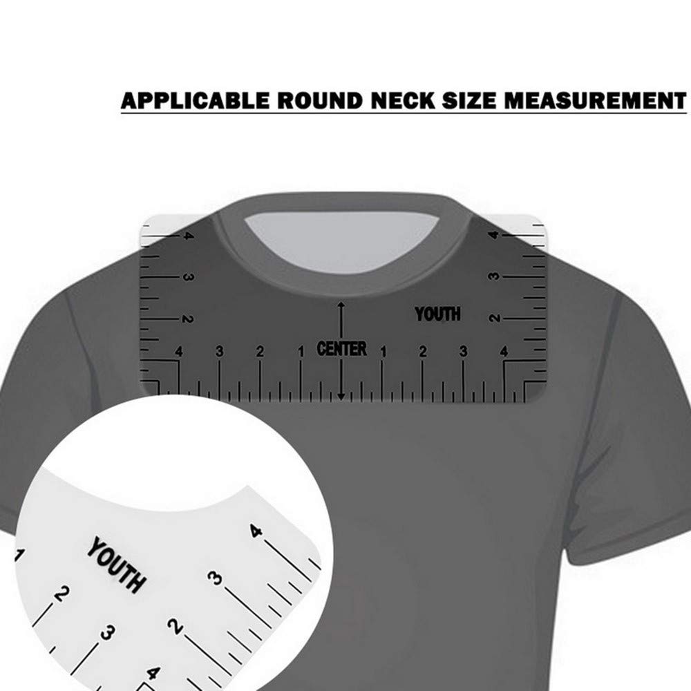 Righelli Allineamento T-Shirt - Set 8 Pezzi Trasparenti Per Stampa E Pressatura A Caldo - Foto 6