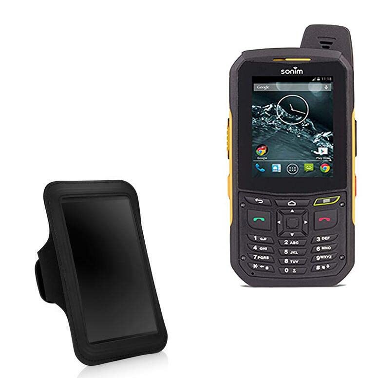 BoxWave Case Compatible with Sonim XP6 - Sports Armband, Adjustable Armband for Workout and Running for Sonim XP6, Sonim XP6, XP5 - Jet Black