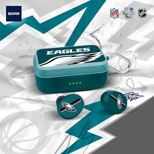 Image of SOAR NFL Wireless Sport Earbuds: Comfortable Fit & Convenient Charging