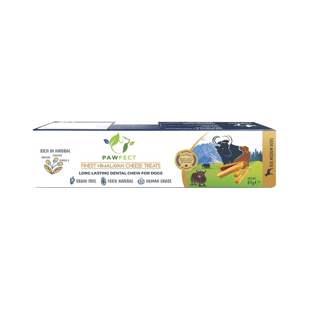 Pawfect Treats Himalayan Cheese Chew Medium Bar 65g