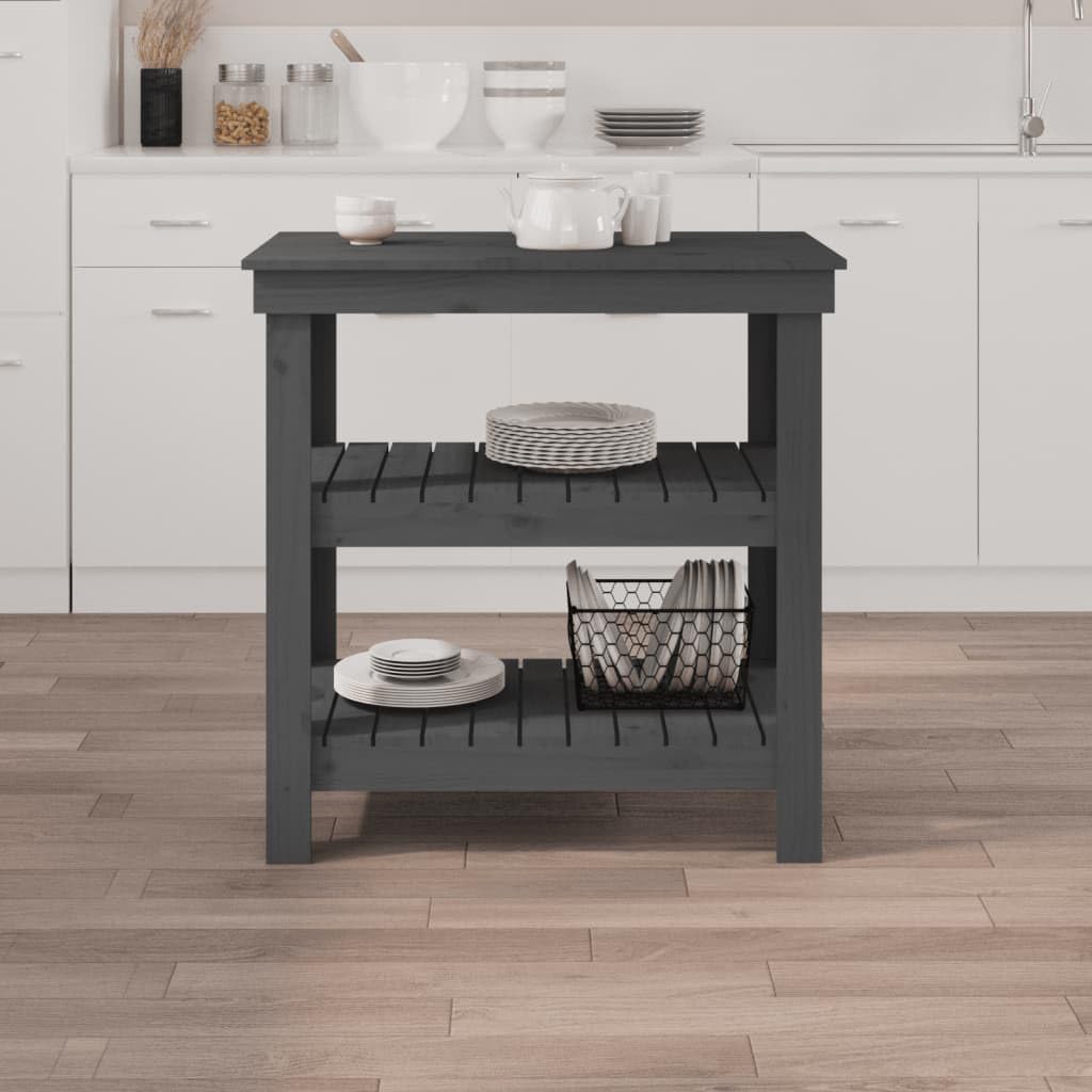 Banco de trabajo gris madera maciza de pino 78,5 x 50 x 80 cm con estante cajón y pared perforada para taller, garaje, sala de hobby, reparación y orden