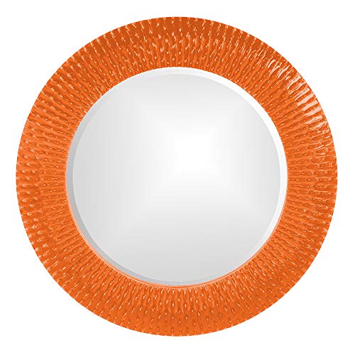Image of Howard Elliott 21143O Bergman Round Mirror, Small, Orange