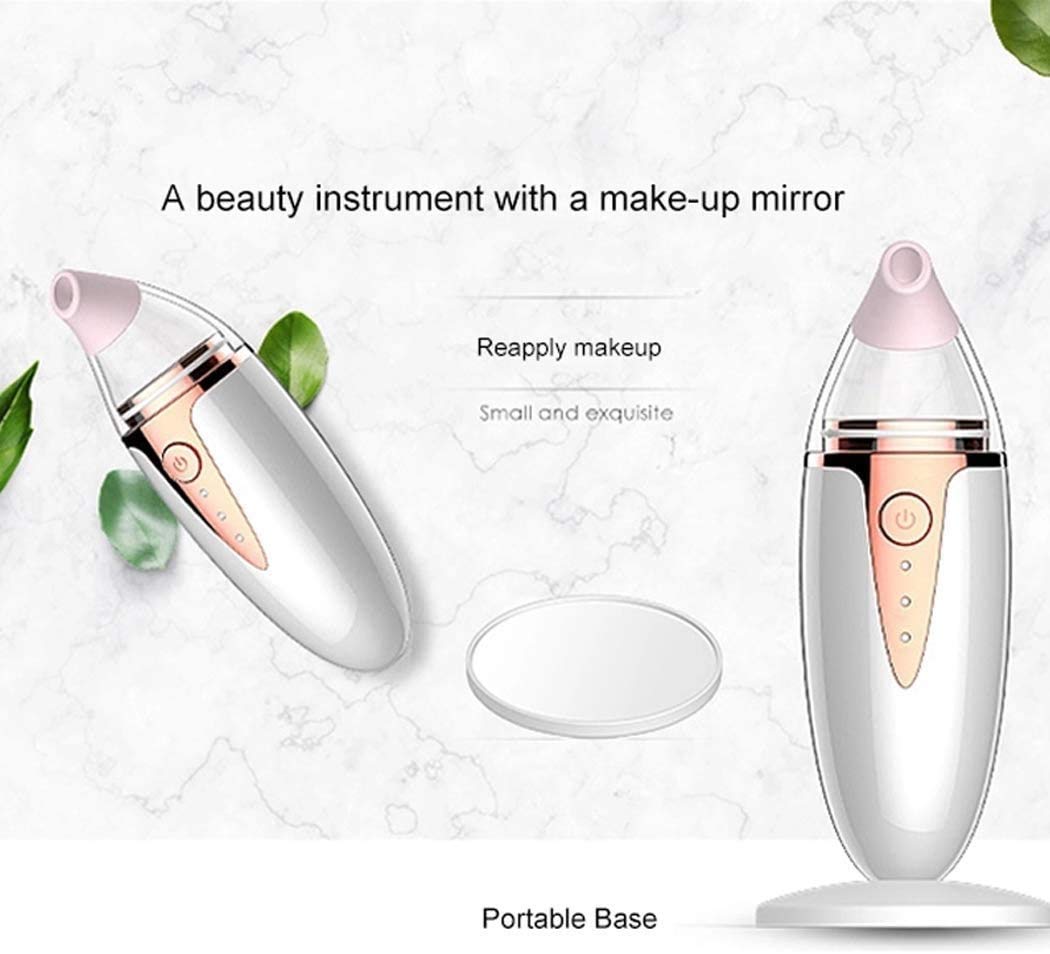 Blackhead Remover Aspirapolvere-Pore Cleaner Aspirapolvere Aspirazione elettrica Vial Comino Acne Extractor Tool USB Ricaricabile 3 modalità 4 Sonde sostituibili per Donne e Uomini