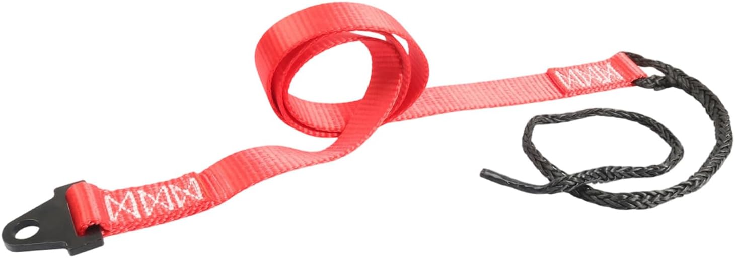 Snow Plow Winch Strap for ATVs Off Roading Vehicles Constructed From 12 Strands Polyethylene Rope 64 Inches Length Snow Removal