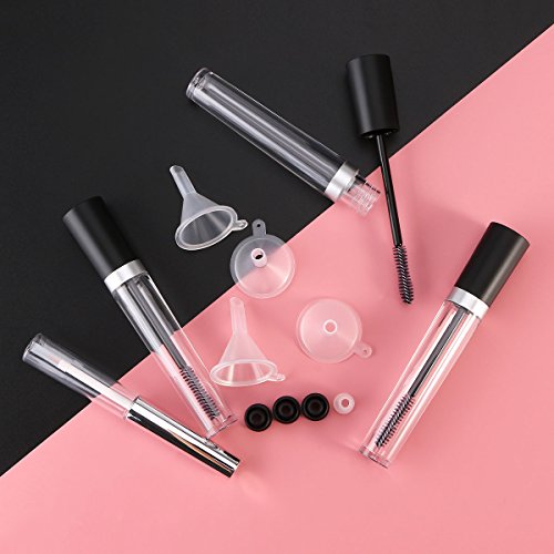 Frcolor – 3 frascos vazios para cílios com tubo de rímel de 7,5 ml com 1 recipiente de 7 ml para fra