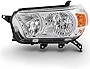 ACANII - For 2010 2011 2012 2013 Toyota 4Runner Limited SR5 Chrome Housing Headlight Headlamp Assembly Left Driver Side