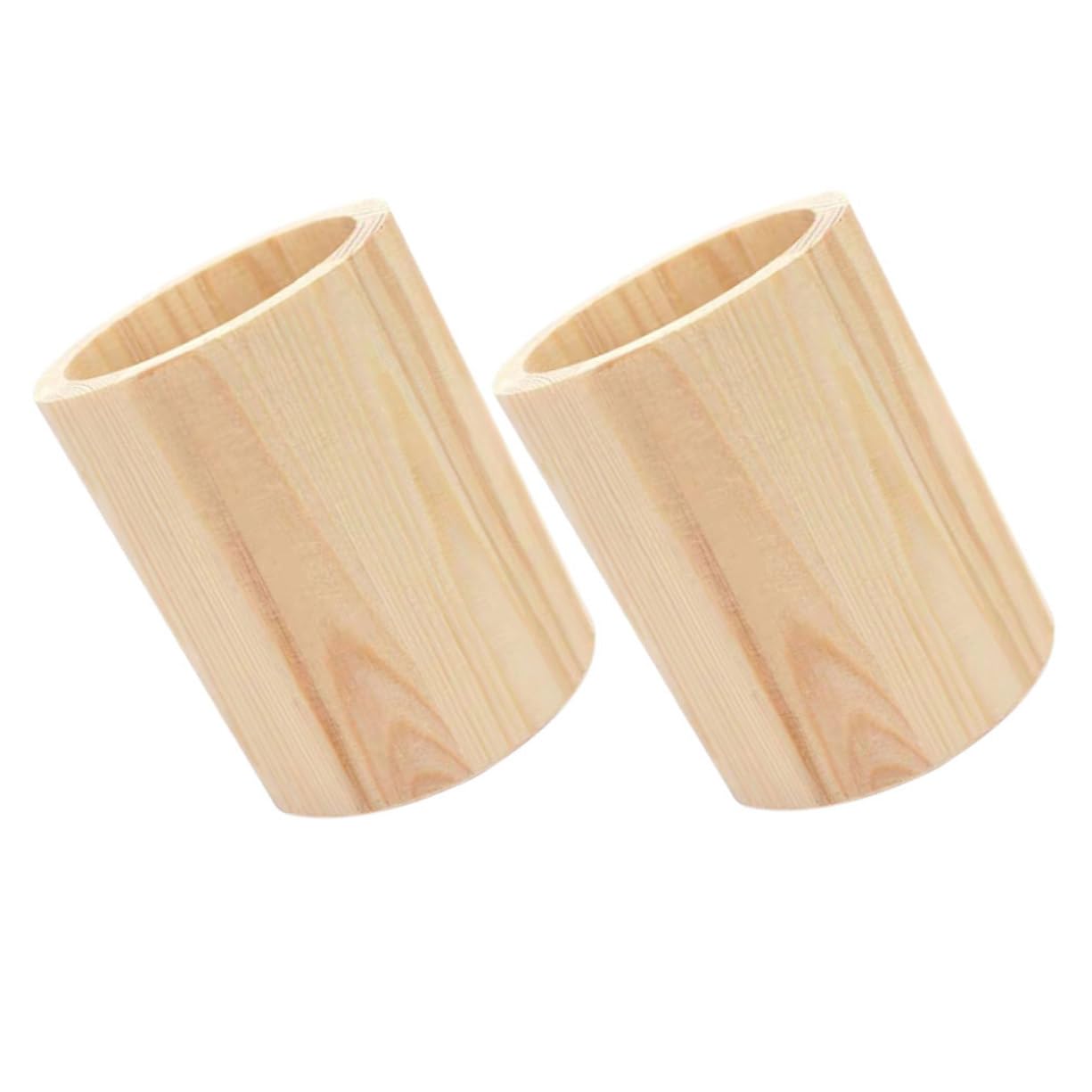 Operitacx 6 Piezas Portalápices de Madera Organizador de Escritorio para Papelería y Decoración de Plantas Suculentas Soporte Resistente y Personalizable para Oficina y