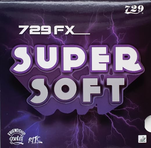 Generisch Friendship 729 FX Super Soft Table Tennis Pad (Black, 2.2 mm)