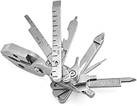 Vista 2 de Alicates múltiples, 25 en 1 de acero inoxidable multifuncional alicates multi herramientas conjunto con funda, herramientas de bolsillo portátiles