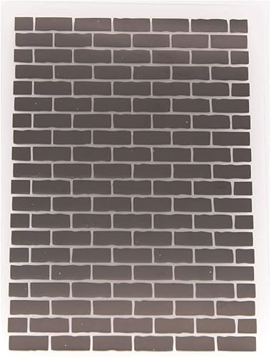 ZFPARTY Carpetas en relieve de plástico de pared de ladrillo para bricolaje Scrapbooking papel artesaníafabricación de tarjetas suministros de