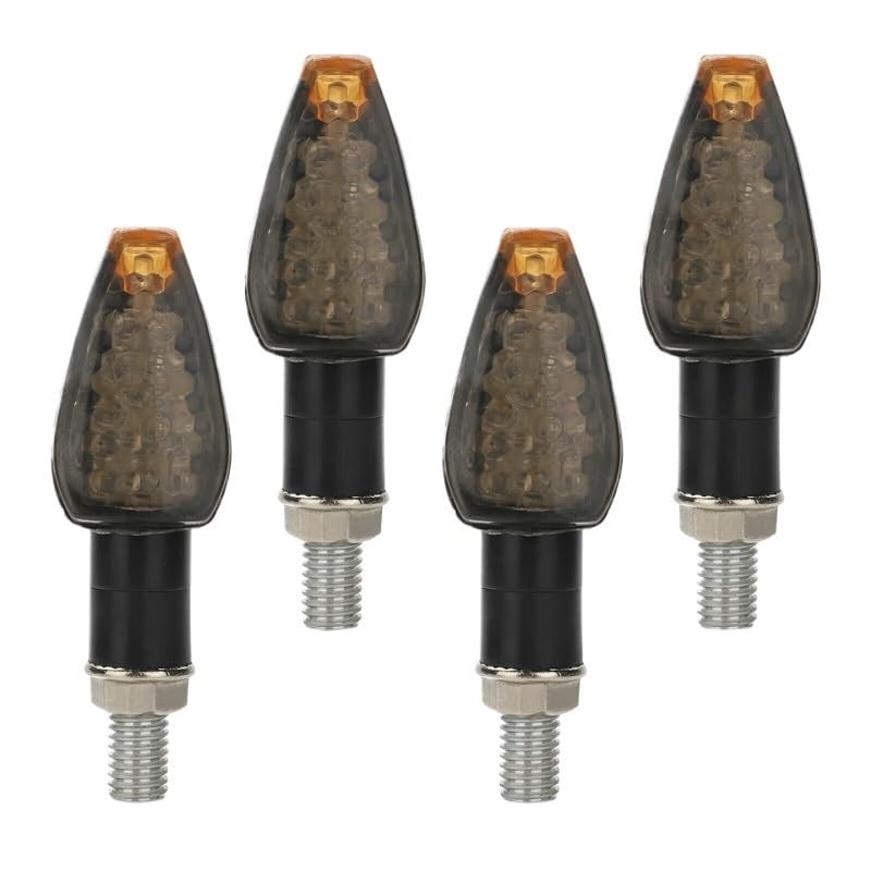 Clignotants de moto voyants ambre universels lot de 4 pièces pour sécurité routière