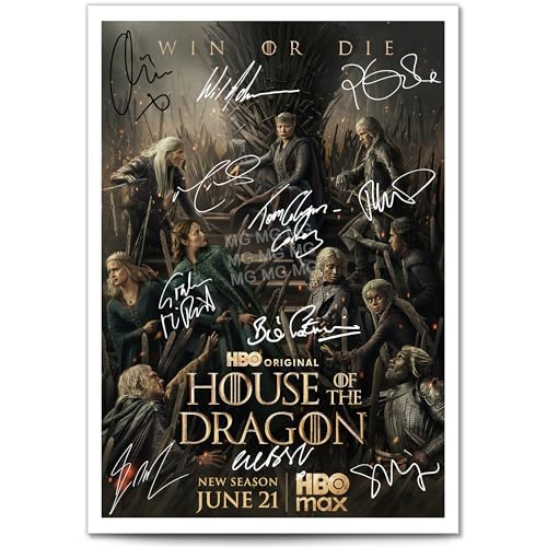 House Of The Dragon Cast Signed Autograph A4 Poster Photo Print TV Show Series Season Framed Memorabilia Gift Game Of Thrones (House Of Dragon 3 A4 Print (Unframed))