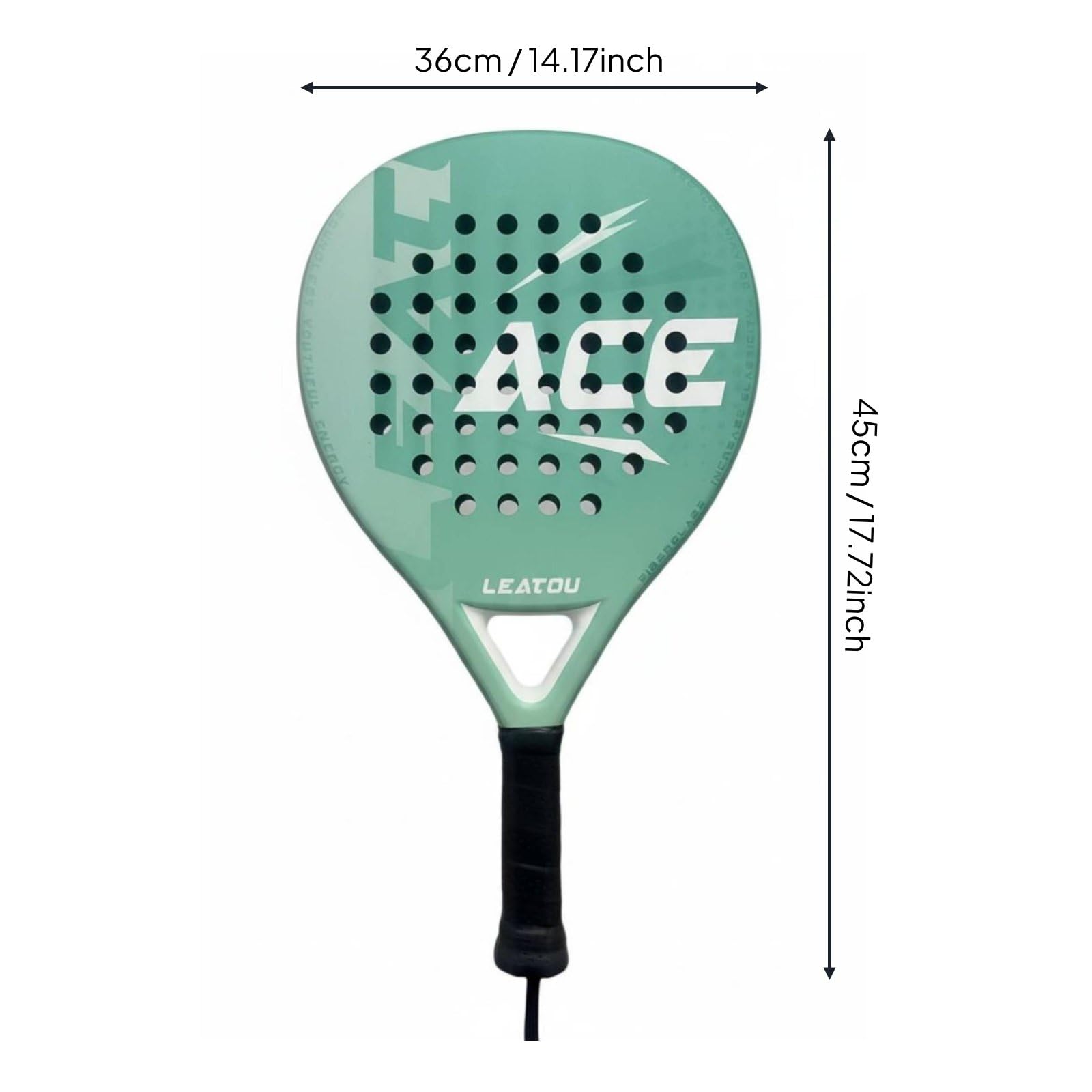 Amagogo Borsa Padel Racchetta Borsa da Racchette Zaino Custodia in Carbonio con Area Dolce Amplificata per Precisione E Comfort Impugnatura Adatta a