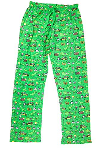 Jurassic Park World Lounge Pajama Pants (Medium) Green