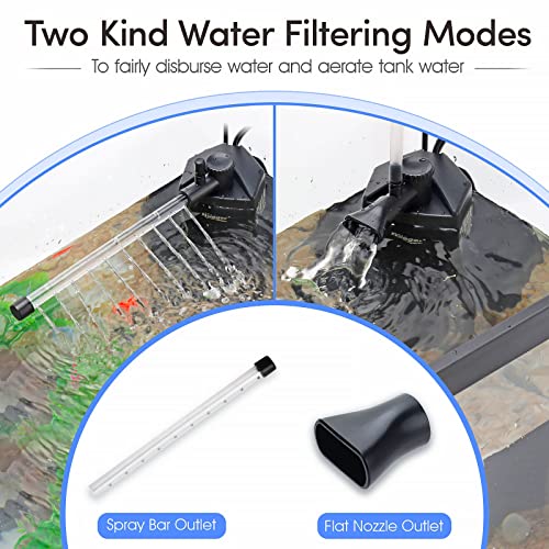 Image of hygger Fish Tank Corner Filter 80GPH for 5~10 Gallon Aquarium
