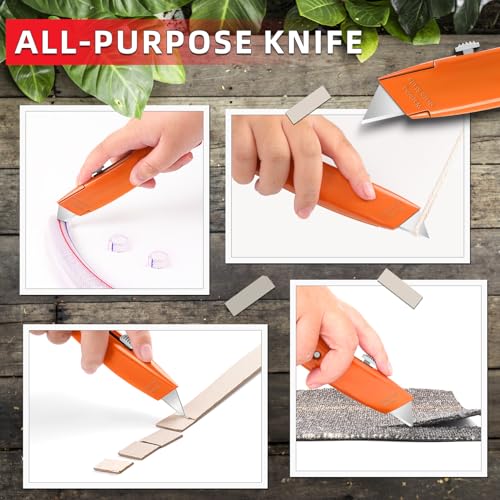 Image of DIYSELF 20 Pack Razor Utility Knives, Durable Retractable Box Cutters
