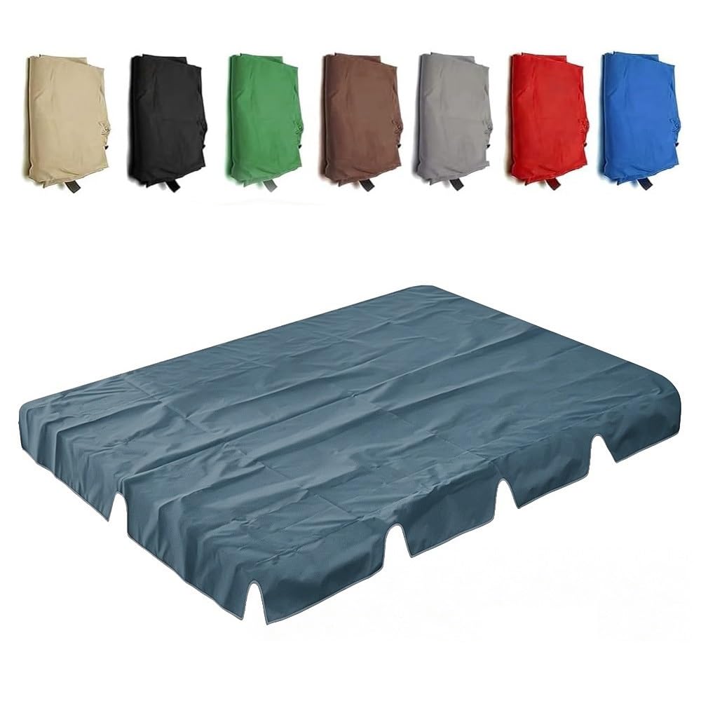 Toit De Rechange pour Balancelle De Jardin 195×125cm 190×132cm Housse De Rechange en Tissu Oxford Toit De Remplacement pour Balançoire(Blue1,98x73x8in-249x185x18cm)