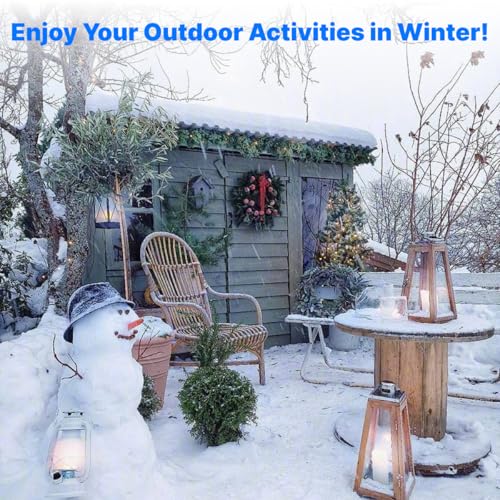 Image of Heated Water Hose for RV, 25 FT, 5 /8 inch ID, -40F, PVC, Blue, Energy Saving Thermostat