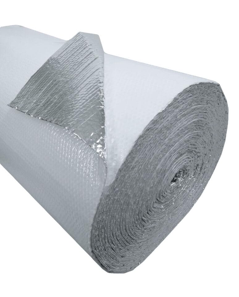 6ft Wide White Single Bubble Reflective Foil Insulation Radiant Barrier 6FT X 84FT 500sqft