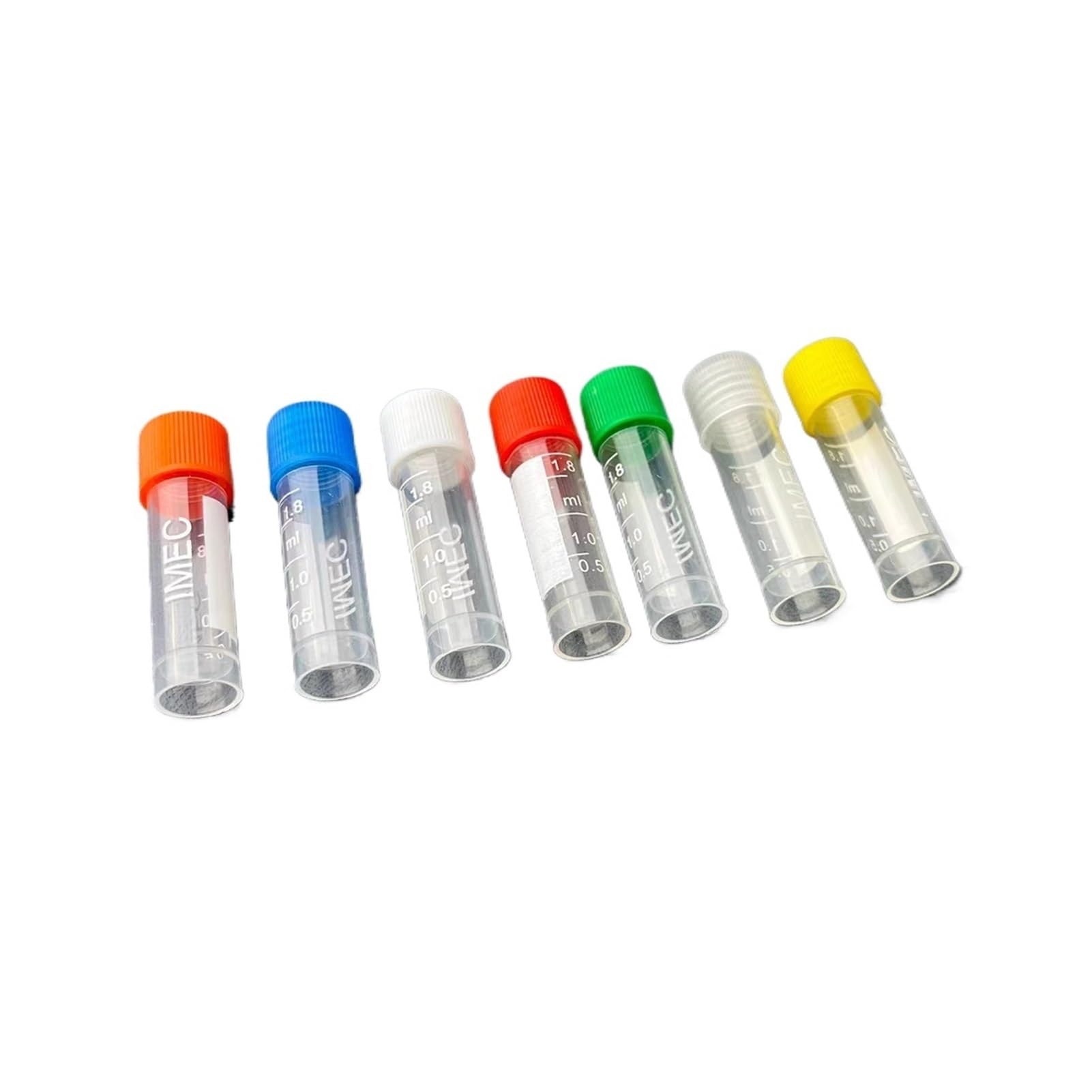100/200/300/500/1,8 ml Kunststoff-Schraubmund-Gefrierrohr mit auslaufsicherer Unterlegscheibe, transparentes, graduiertes Kryoröhrchen, Reagenzien-Aufbewahrungsröhrchen(500pcs)