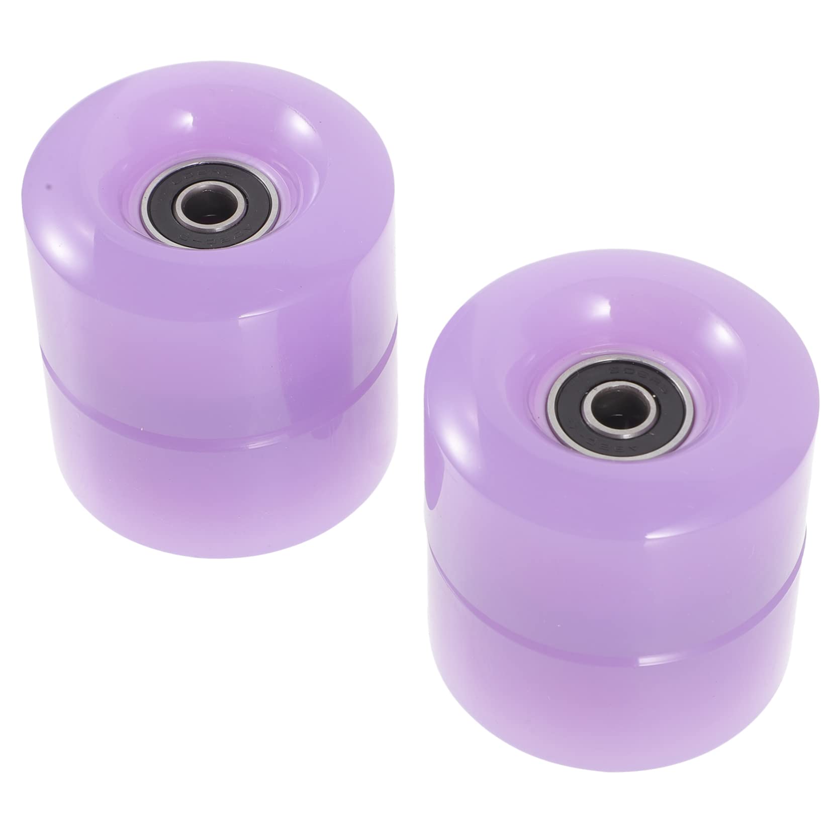 KICHOUSE Roller Skate Wheels Set 4pcs Double Row Replacement Wheels High Wear Resistance Suitable for Kinds of Skates