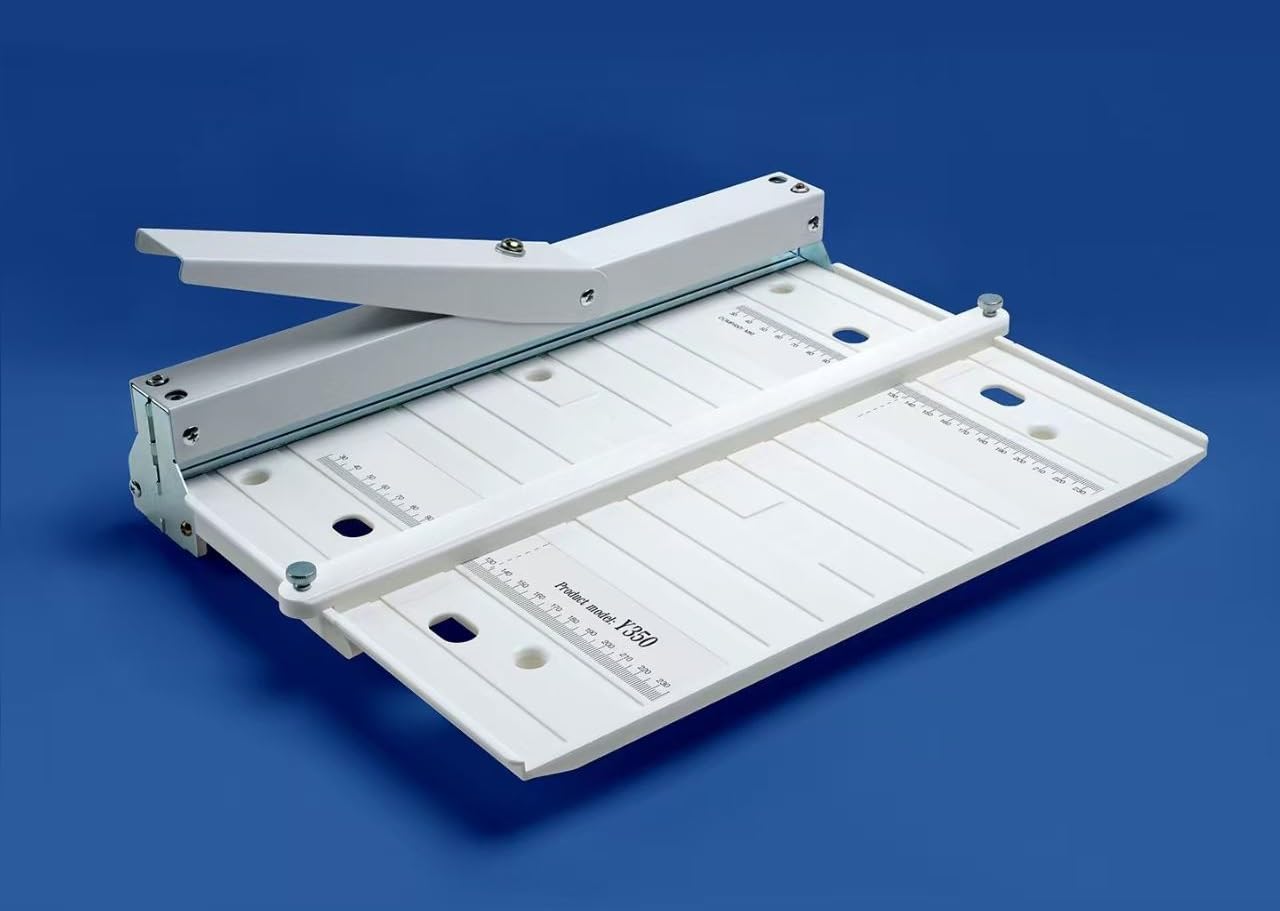 Macchina pieghevole per carta A3,dispositivo di piegatura manuale di grado commerciale per segnare e piegare precisamente–ideale per carta A4–Macchina per carte durevole ed efficiente per pieghe