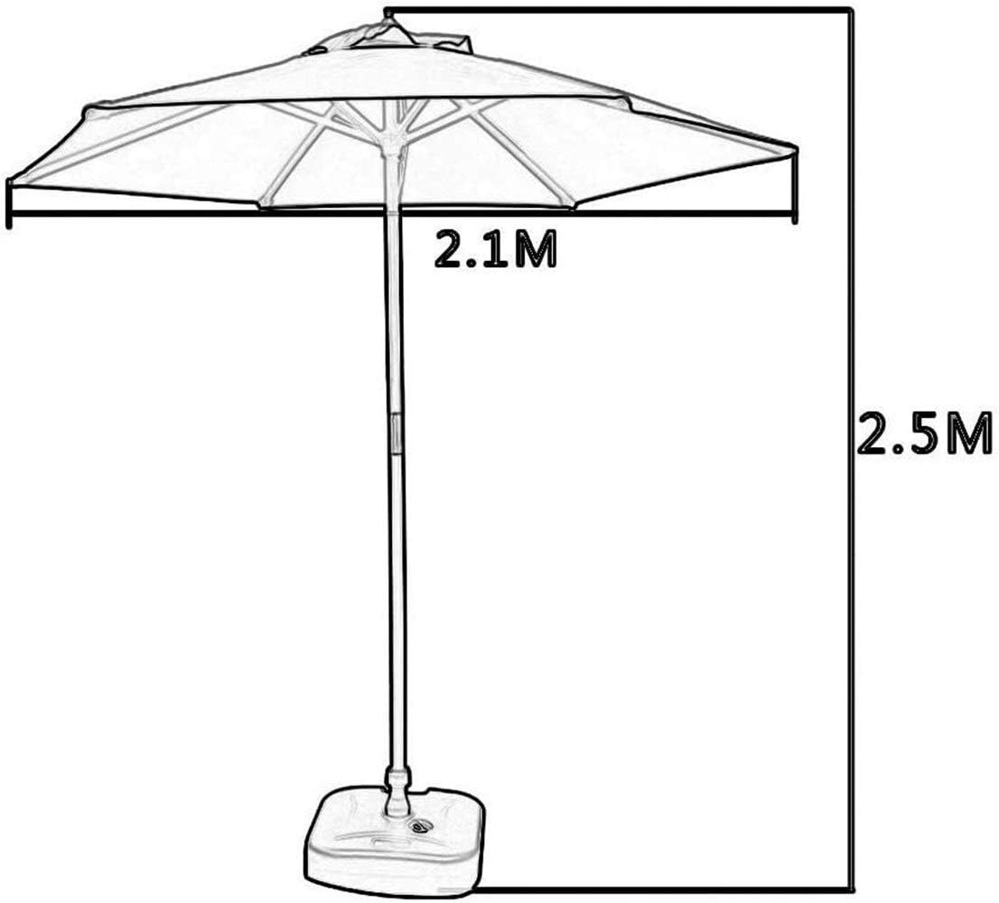 LSLYTQ Outdoor Garden Parasols 7Ft Parasols Patio Umbrella Outdoor Garden Table Umbrella, Yard Camping Pool Umbrella With Solid Wood Bracket good