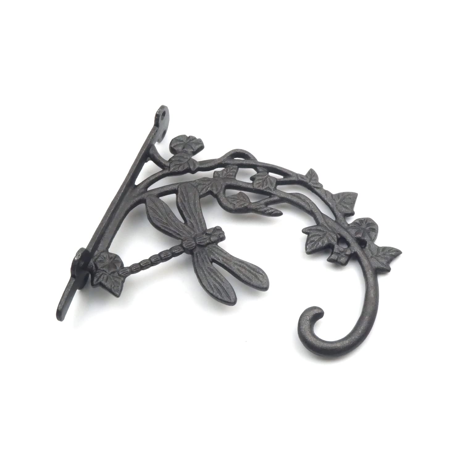 Small Cast Iron Decorative Dragonfly Hanging Basket Bracket