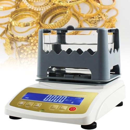 Gold Purity Tester Machine - High Precision Metal Analyzer for Accurate Testing of Gold, Silver, Platinum, & Palladium Density - 1200K Solid Densimeter Tool