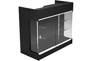 Black Curio Cabinet - 48" W x 22" D x 42" H