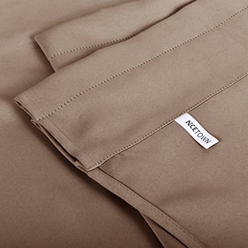 image for NICETOWN Blackout Valance Tiers for Bedroom - 52 inches by 18 inches S