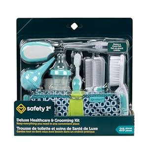 Deluxe Baby Healthcare and Grooming Kit, Arctic Blue, Newborn Baby Essentials, One Size, 25 Pieces