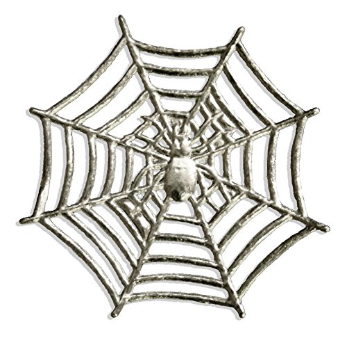 KunzeWalter Design 15-Piece Dresden Spiders on Cobweb, Silver