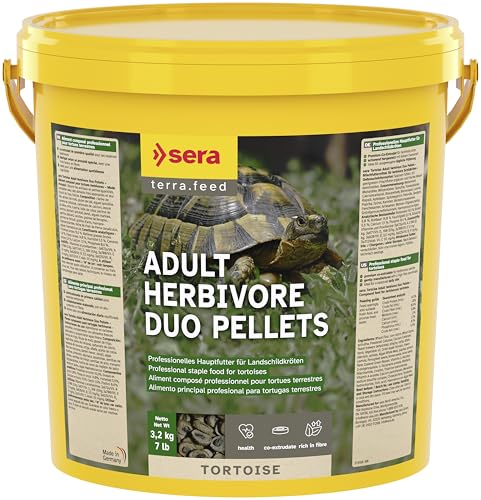 sera Tortoise Adult Herbivore 10L (3,2kg) | pour Tortue herbivores | Nourriture Tortues terrestres et iguanes | Nourriture Tortue terrestre | Reptiles et...